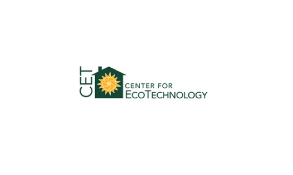 Center for EcoTechnology logo with green text and a yellow and green symbol