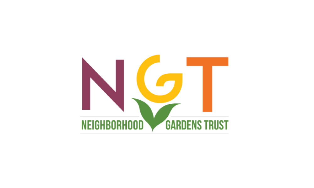 Neighborhood Garten Trust logo with the letter N in purple font, the letter G in yellow font, and the letter T in orange font